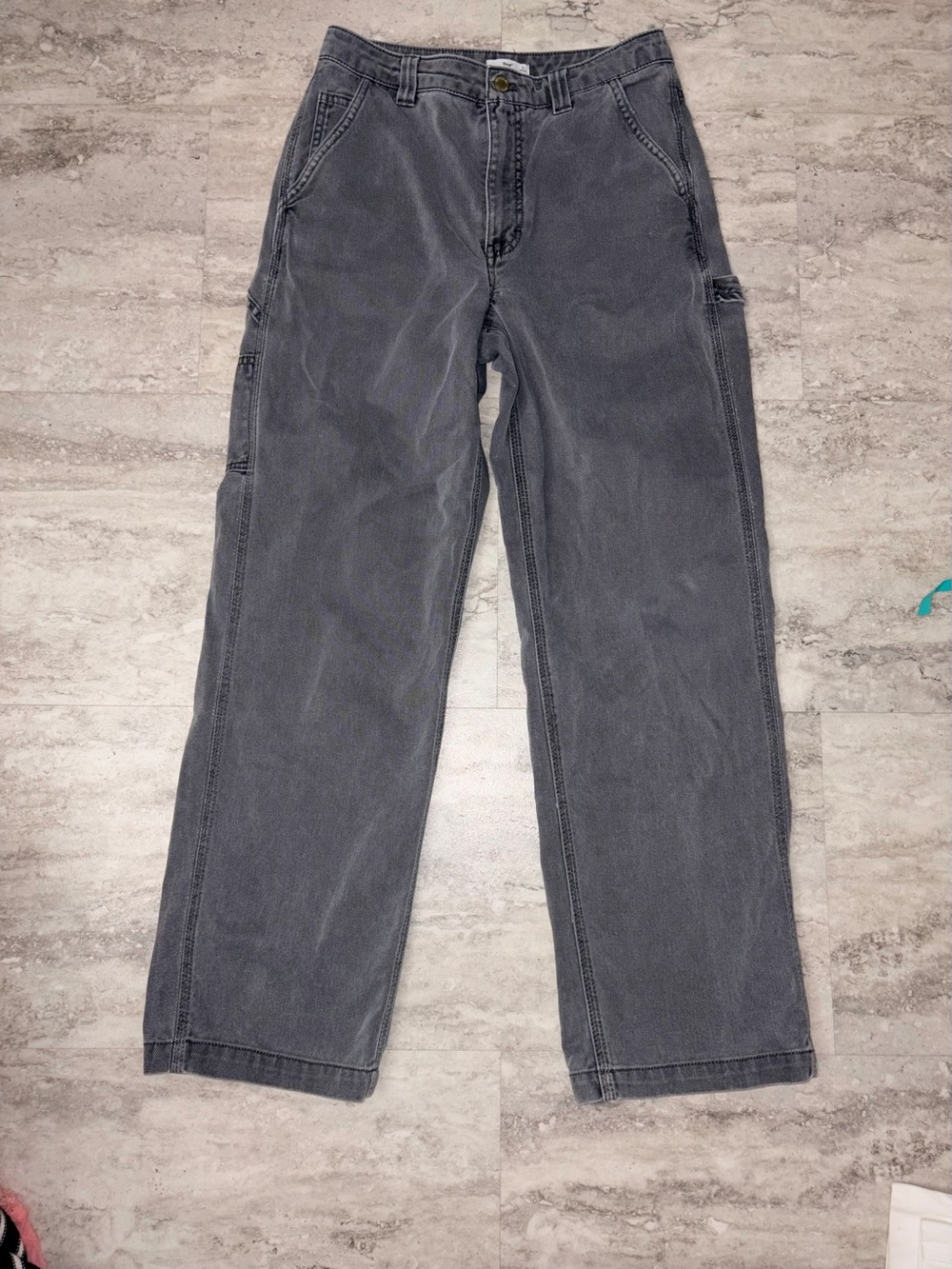 TNA Washed Charcoal Cargo Pants